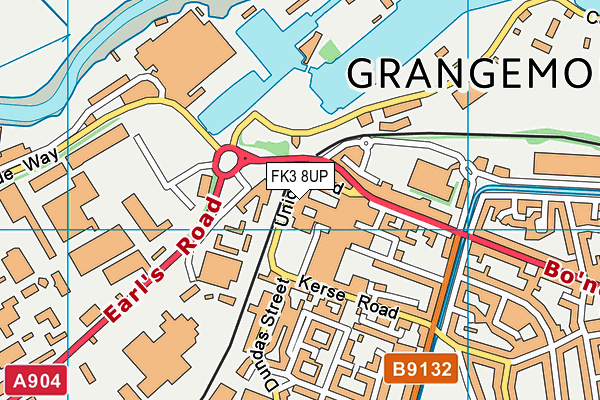FK3 8UP map - OS VectorMap District (Ordnance Survey) FK3 8UP map - OS VectorMap District (Ordnance Survey)