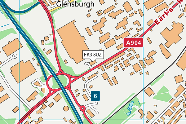 FK3 8UZ map - OS VectorMap District (Ordnance Survey) FK3 8UZ map - OS VectorMap District (Ordnance Survey)