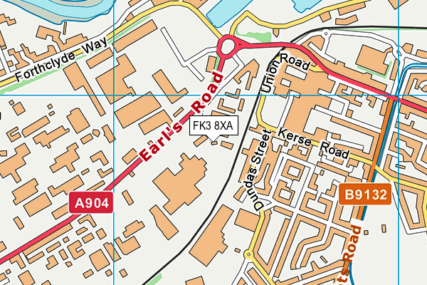 FK3 8XA map - OS VectorMap District (Ordnance Survey) FK3 8XA map - OS VectorMap District (Ordnance Survey)