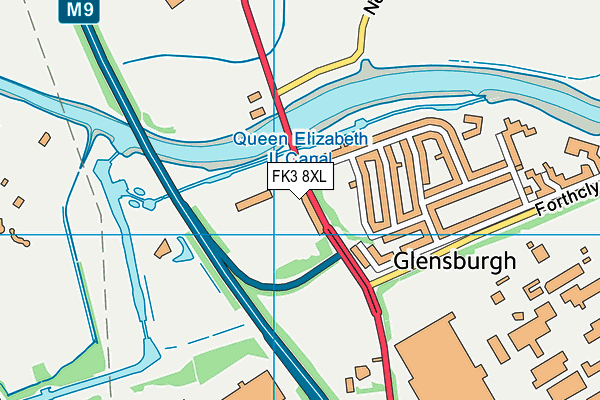 FK3 8XL map - OS VectorMap District (Ordnance Survey)