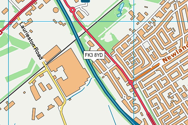 FK3 8YD map - OS VectorMap District (Ordnance Survey) FK3 8YD map - OS VectorMap District (Ordnance Survey)