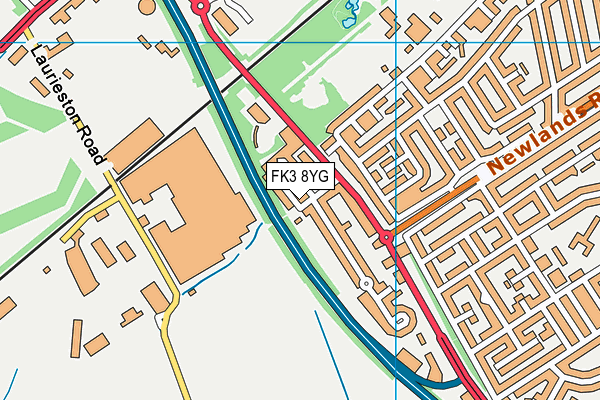 FK3 8YG map - OS VectorMap District (Ordnance Survey) FK3 8YG map - OS VectorMap District (Ordnance Survey)