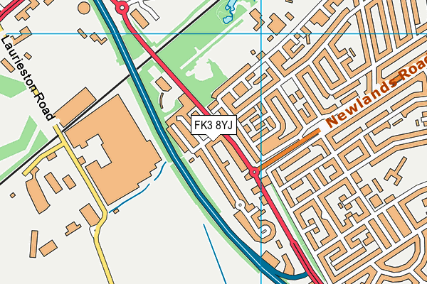 FK3 8YJ map - OS VectorMap District (Ordnance Survey) FK3 8YJ map - OS VectorMap District (Ordnance Survey)
