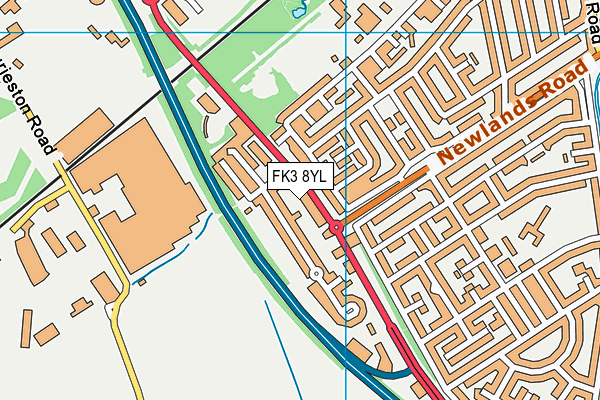 FK3 8YL map - OS VectorMap District (Ordnance Survey) FK3 8YL map - OS VectorMap District (Ordnance Survey)