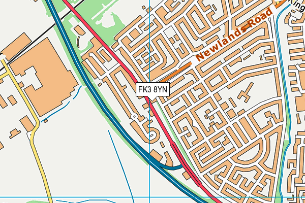 FK3 8YN map - OS VectorMap District (Ordnance Survey) FK3 8YN map - OS VectorMap District (Ordnance Survey)