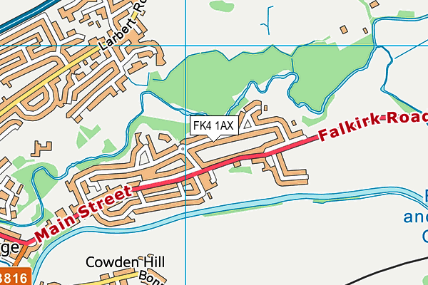 FK4 1AX map - OS VectorMap District (Ordnance Survey) FK4 1AX map - OS VectorMap District (Ordnance Survey)