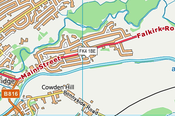 FK4 1BE map - OS VectorMap District (Ordnance Survey) FK4 1BE map - OS VectorMap District (Ordnance Survey)