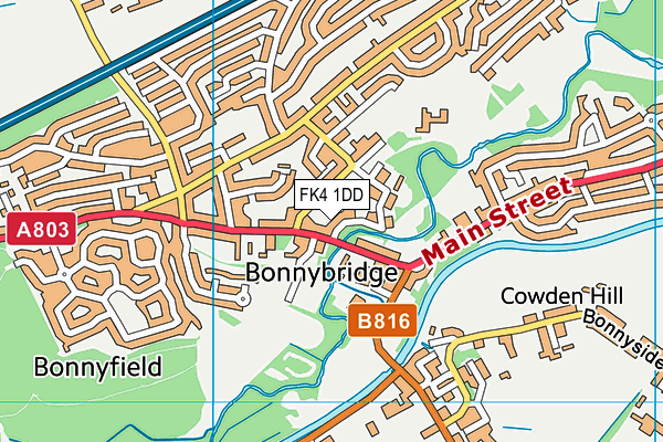 FK4 1DD map - OS VectorMap District (Ordnance Survey) FK4 1DD map - OS VectorMap District (Ordnance Survey)