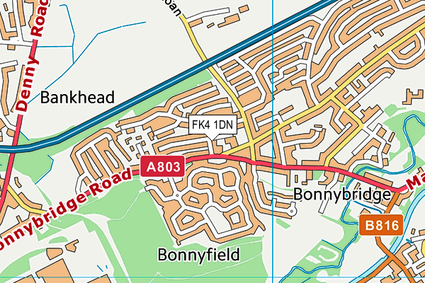 FK4 1DN map - OS VectorMap District (Ordnance Survey) FK4 1DN map - OS VectorMap District (Ordnance Survey)
