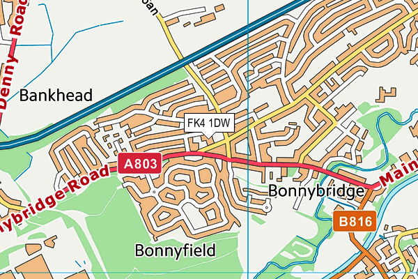 FK4 1DW map - OS VectorMap District (Ordnance Survey) FK4 1DW map - OS VectorMap District (Ordnance Survey)