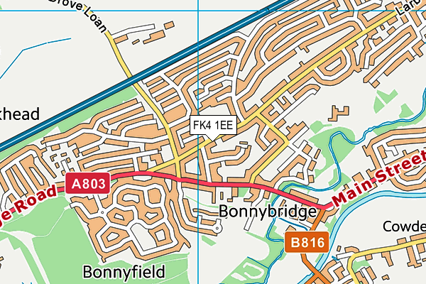 FK4 1EE map - OS VectorMap District (Ordnance Survey) FK4 1EE map - OS VectorMap District (Ordnance Survey)