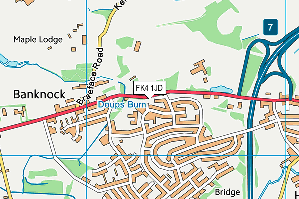 FK4 1JD map - OS VectorMap District (Ordnance Survey) FK4 1JD map - OS VectorMap District (Ordnance Survey)