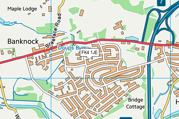 FK4 1JE map - OS VectorMap District (Ordnance Survey) FK4 1JE map - OS VectorMap District (Ordnance Survey)