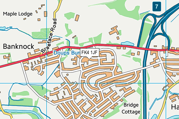 FK4 1JF map - OS VectorMap District (Ordnance Survey) FK4 1JF map - OS VectorMap District (Ordnance Survey)