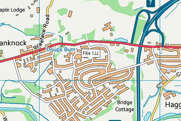 FK4 1JJ map - OS VectorMap District (Ordnance Survey) FK4 1JJ map - OS VectorMap District (Ordnance Survey)
