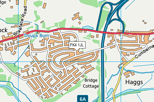FK4 1JL map - OS VectorMap District (Ordnance Survey)