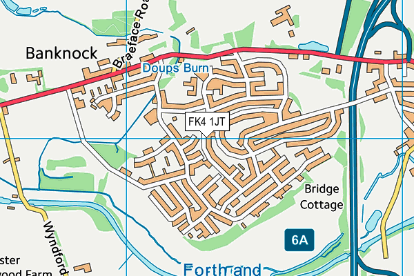 FK4 1JT map - OS VectorMap District (Ordnance Survey)