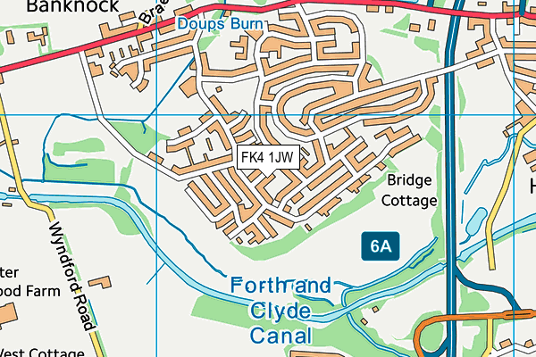 FK4 1JW map - OS VectorMap District (Ordnance Survey)