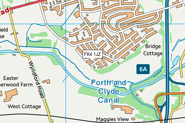 FK4 1JZ map - OS VectorMap District (Ordnance Survey) FK4 1JZ map - OS VectorMap District (Ordnance Survey)