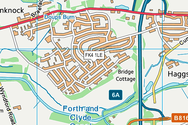 FK4 1LE map - OS VectorMap District (Ordnance Survey) FK4 1LE map - OS VectorMap District (Ordnance Survey)