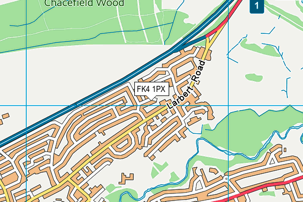 FK4 1PX map - OS VectorMap District (Ordnance Survey) FK4 1PX map - OS VectorMap District (Ordnance Survey)