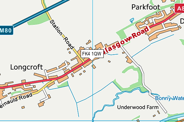 FK4 1QW map - OS VectorMap District (Ordnance Survey)
