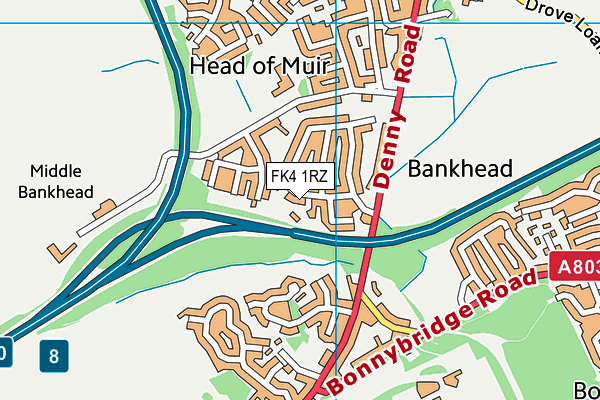 FK4 1RZ map - OS VectorMap District (Ordnance Survey) FK4 1RZ map - OS VectorMap District (Ordnance Survey)