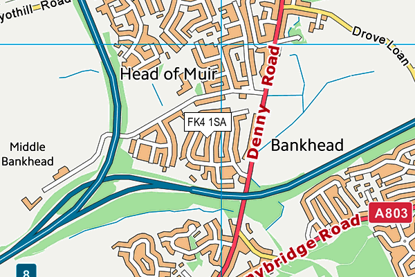 FK4 1SA map - OS VectorMap District (Ordnance Survey) FK4 1SA map - OS VectorMap District (Ordnance Survey)
