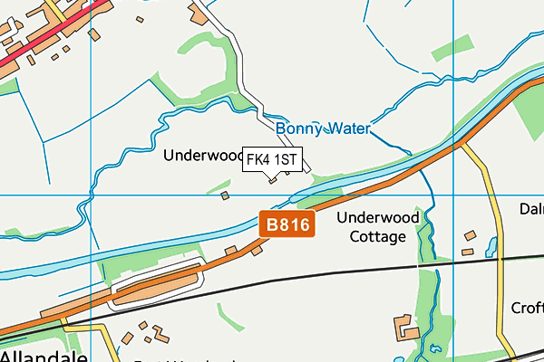 FK4 1ST map - OS VectorMap District (Ordnance Survey) FK4 1ST map - OS VectorMap District (Ordnance Survey)