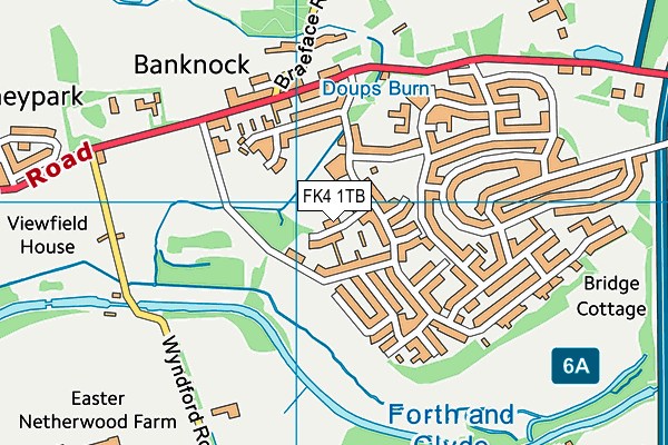 FK4 1TB map - OS VectorMap District (Ordnance Survey) FK4 1TB map - OS VectorMap District (Ordnance Survey)