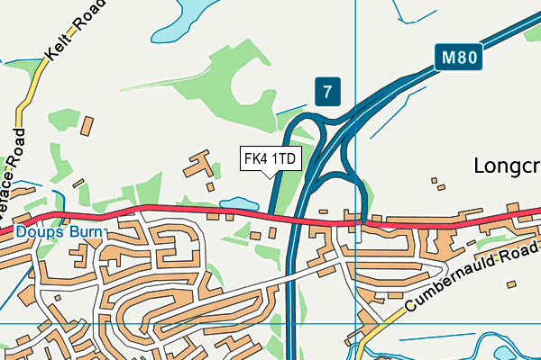 FK4 1TD map - OS VectorMap District (Ordnance Survey) FK4 1TD map - OS VectorMap District (Ordnance Survey)