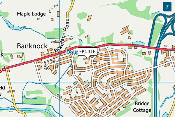 FK4 1TF map - OS VectorMap District (Ordnance Survey) FK4 1TF map - OS VectorMap District (Ordnance Survey)