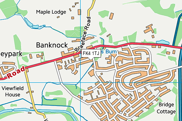FK4 1TJ map - OS VectorMap District (Ordnance Survey)