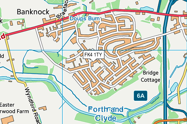 FK4 1TY map - OS VectorMap District (Ordnance Survey) FK4 1TY map - OS VectorMap District (Ordnance Survey)