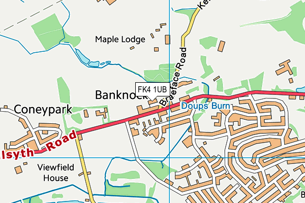 FK4 1UB map - OS VectorMap District (Ordnance Survey) FK4 1UB map - OS VectorMap District (Ordnance Survey)