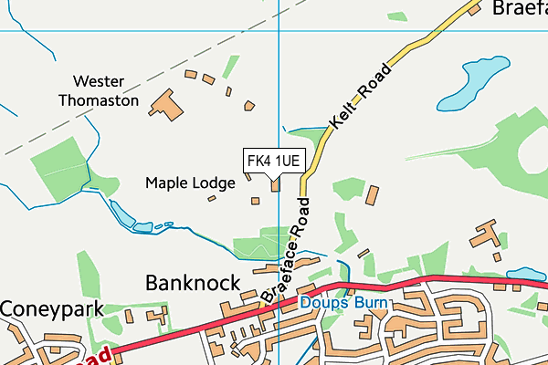 FK4 1UE map - OS VectorMap District (Ordnance Survey) FK4 1UE map - OS VectorMap District (Ordnance Survey)