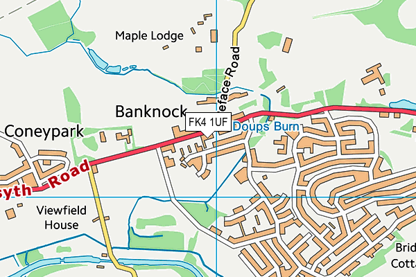 FK4 1UF map - OS VectorMap District (Ordnance Survey) FK4 1UF map - OS VectorMap District (Ordnance Survey)