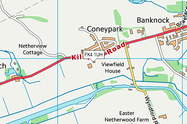 FK4 1UH map - OS VectorMap District (Ordnance Survey) FK4 1UH map - OS VectorMap District (Ordnance Survey)