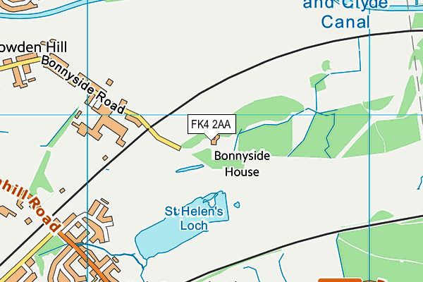 FK4 2AA map - OS VectorMap District (Ordnance Survey) FK4 2AA map - OS VectorMap District (Ordnance Survey)