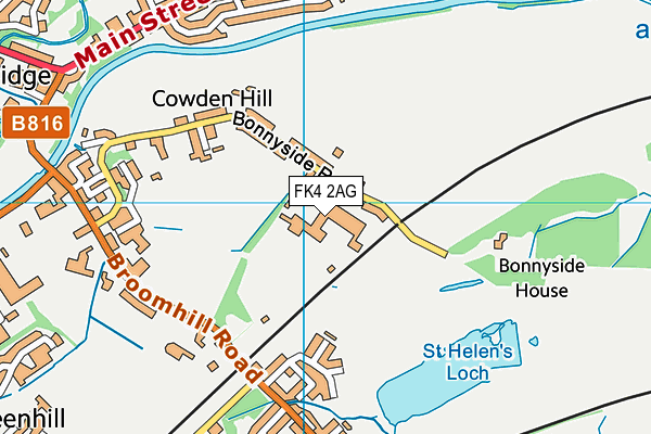 FK4 2AG map - OS VectorMap District (Ordnance Survey) FK4 2AG map - OS VectorMap District (Ordnance Survey)