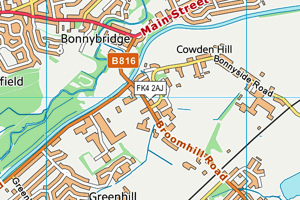 FK4 2AJ map - OS VectorMap District (Ordnance Survey) FK4 2AJ map - OS VectorMap District (Ordnance Survey)