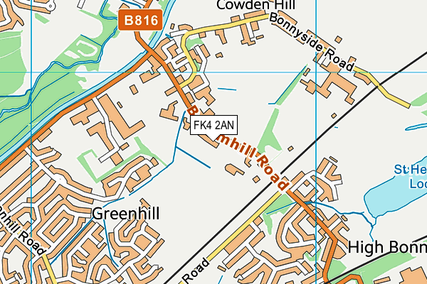 FK4 2AN map - OS VectorMap District (Ordnance Survey)