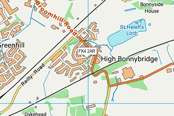 FK4 2AR map - OS VectorMap District (Ordnance Survey)