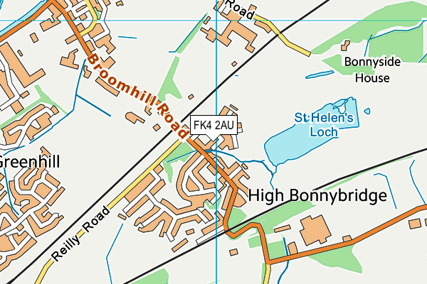 FK4 2AU map - OS VectorMap District (Ordnance Survey)