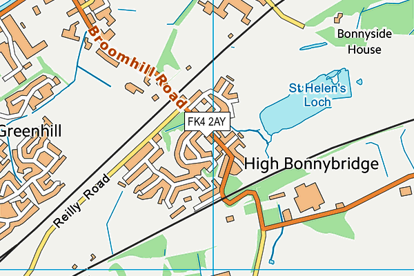 FK4 2AY map - OS VectorMap District (Ordnance Survey) FK4 2AY map - OS VectorMap District (Ordnance Survey)