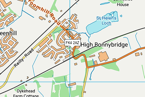 FK4 2AZ map - OS VectorMap District (Ordnance Survey) FK4 2AZ map - OS VectorMap District (Ordnance Survey)