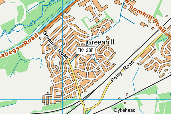 FK4 2BF map - OS VectorMap District (Ordnance Survey)