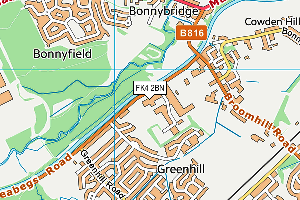 FK4 2BN map - OS VectorMap District (Ordnance Survey) FK4 2BN map - OS VectorMap District (Ordnance Survey)