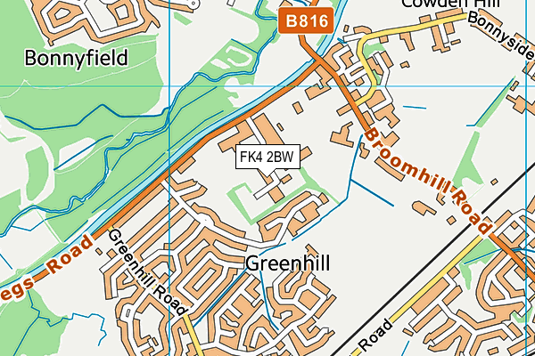 FK4 2BW map - OS VectorMap District (Ordnance Survey)