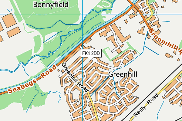 FK4 2DD map - OS VectorMap District (Ordnance Survey)